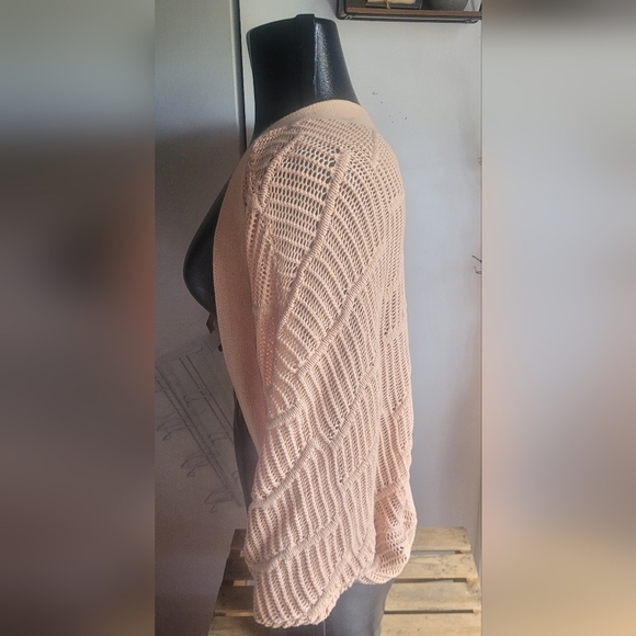 2B Bebe Tan Colored Open Front Cropped Cardigan S - Picture 3 of 6